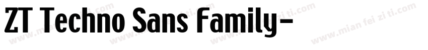 ZT Techno Sans Family字体转换